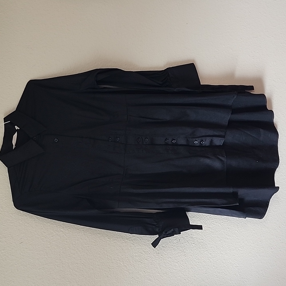 High-low button-down Blouse
